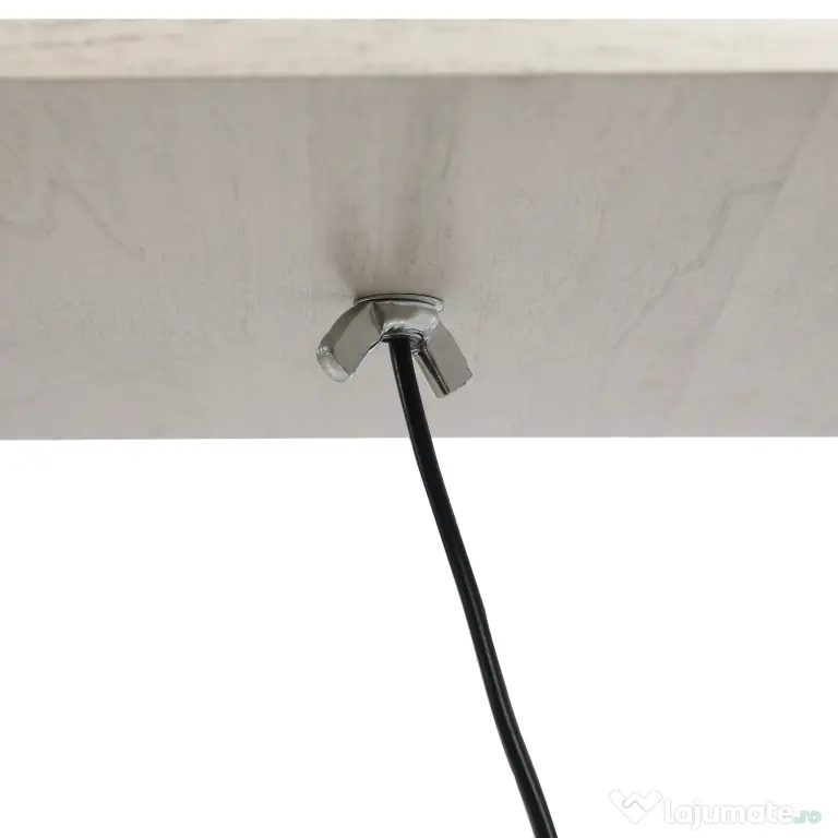 HOMCOM Lampă de podea cu rafturi integrate, Suport E27, 40W, Design Modern din MDF, 26x26x160cm, Stejar | Aosom Romania