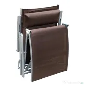 Outsunny Sezlong Relax Rabatabil Pliabil Schelet in Metal 137x63.5x100.5cm Maro 