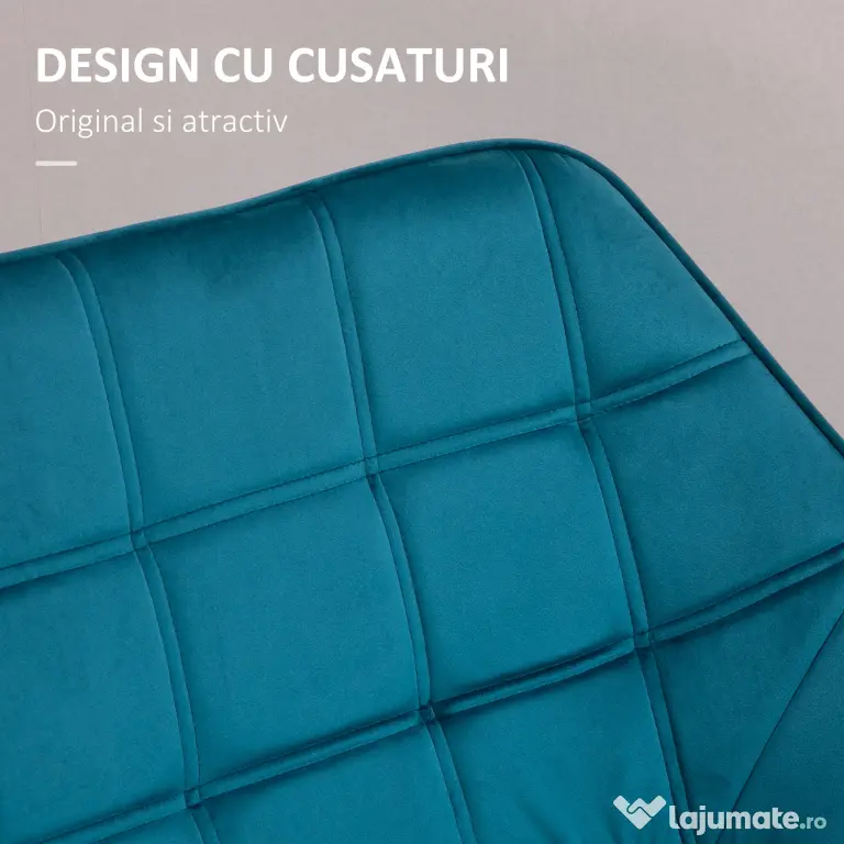 Fotoliu cu tesatura din catifea HOMCOM, 67x61.5x71cm | Aosom Romania
