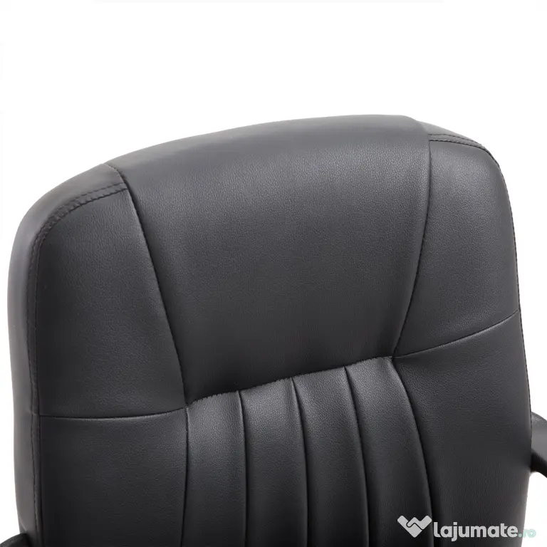 Scaun birou Vinsetto, cu roti, captusit, 60×60×90-99cm, negru | Aosom Romania