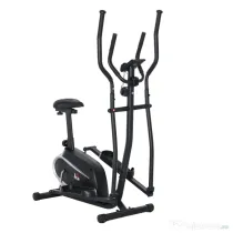 HOMCOM Bicicletă Fitness cu Monitor LCD și 8 Nivele de Rezistență, Antrenament Cardio la Domiciliu | Aosom Romania