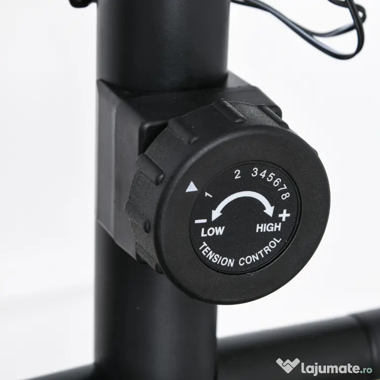 HOMCOM Bicicletă Fitness cu Monitor LCD și 8 Nivele de Rezistență, Antrenament Cardio la Domiciliu | Aosom Romania