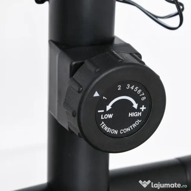 HOMCOM Bicicletă Fitness cu Monitor LCD și 8 Nivele de Rezistență, Antrenament Cardio la Domiciliu | Aosom Romania