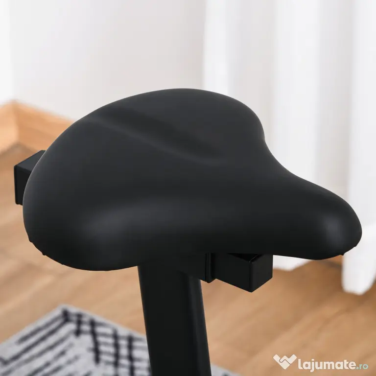 HOMCOM Bicicletă Fitness cu Monitor LCD și 8 Nivele de Rezistență, Antrenament Cardio la Domiciliu | Aosom Romania