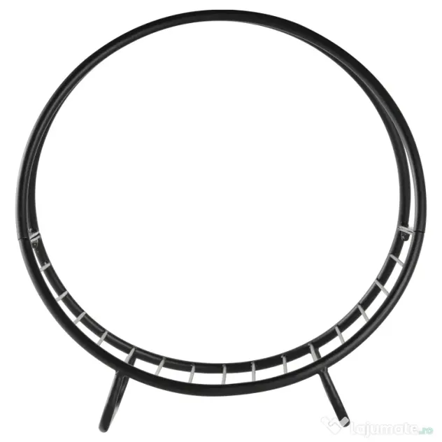 Outsunny Suport pentru lemne de foc Suport lemne in forma de cos design ridicat Greutate maxima 15 kg, negru 45x29.5x47cm | Aosom Romania