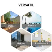 Outsunny Set 2 Scaune de Grădină Pliabile cu Brațe, Scaune pentru Prânz de Exterior din Metal și Texteline, pentru Terasă, Balcon, Curte, Interior și Exterior, 58x64x94cm, Negru | Aosom Romania