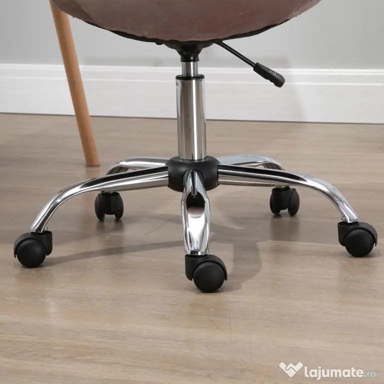 Scaun Pivotant Vinsetto pentru Birou Ergonomic Reglabil Roz | Aosom Romania