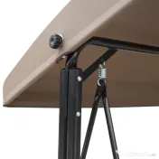 Balansoar de Gradina Outsunny cu 3 scaune Acoperis, Buzunare de depozitare | Aosom Romania
