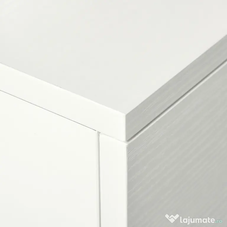 HOMCOM Birou Dublu Ergonomic Separabil cu Role, Rafturi Interioare pentru Organizare Eficientă, Design Modern, Alb, 100x36x88 cm | Aosom Romania