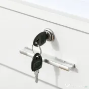 Vinsetto Dulap cu Sertare Blocabile, 2 Chei Incluse, cu 5 roti cu rotatie la 360°, Spațiu Optimizat, Alb | Aosom Romania