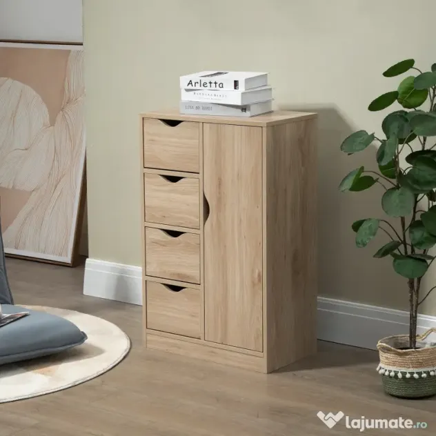 HOMCOM Dulap Mic Baie Dulap Baie Modern Practic 2 Niveluri | Aosom Romania
