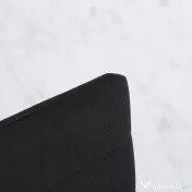 HOMCOM Set 4 scaune captusite pentru camera de zi, moderne, din metal si material textil Negru 