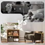 Dulapior Multifunctional cu 2 Usi din Lemn, Manere din Aluminiu, picioare anti-zgariere 70x39x70cm HOMCOM | Aosom Romania 