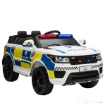 Homcom Masina Politie 12V pentru Copii – Telecomanda, Sirena & Lumini Realiste