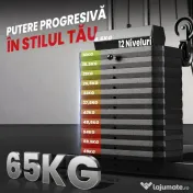 HOMCOM Stație de Fitness pentru Antrenament Acasă cu Scaun și Spătar, Sală de Sport Multifuncțională, 135x103x210 cm, Negru 