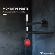 HOMCOM Pară de Viteză pentru Box și MMA cu Înălțime Reglabilă și Tijă, 79x72x20 cm, Roșu | Aosom Romania 