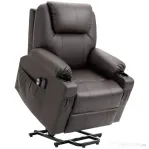 Homcom Scaun Electric Ridicare Seniori Piele PU cu Masaj & Telecomanda
