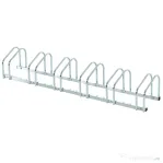 HOMCOM Suport de parcare pentru 6 biciclete din otel, 179x33x27 cm, argintiu