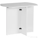 HOMCOM Masa de pranz pliabila pentru economisirea spatiului, masa de bucatarie si sufragerie din lemn 90x60x74cm, alb