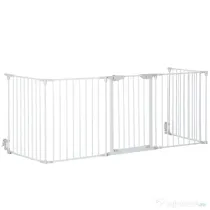 PawHut Gard Pliabil și Modular pentru Câini cu 3 Panouri Alb | Aosom Romania