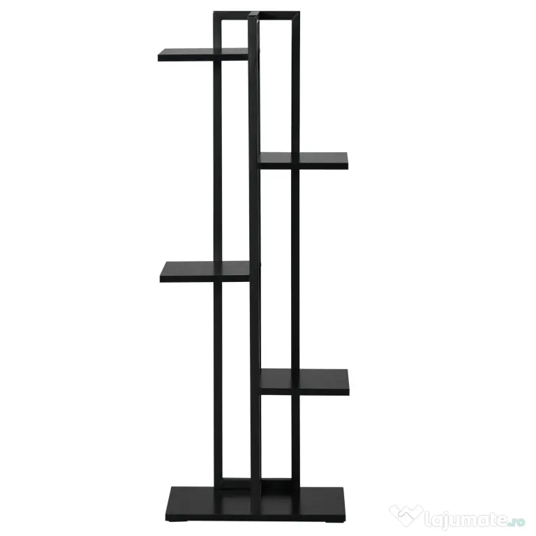 Outsunny Suport pentru Plante cu 5 Niveluri, Raft de Colt pentru Plante, Suport pentru Ghiveci, Organizator Decorativ