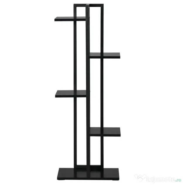 Outsunny Suport pentru Plante cu 5 Niveluri, Raft de Colt pentru Plante, Suport pentru Ghiveci, Organizator Decorativ