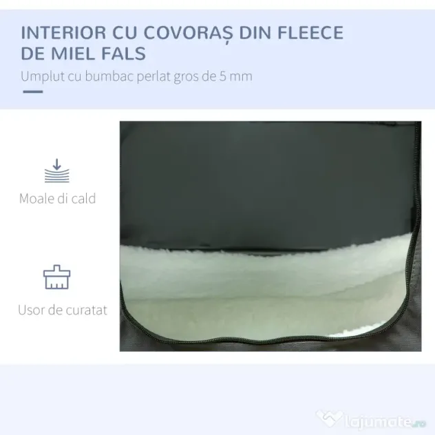 PawHut Geantă de Transport Moale pentru Câini Mini și Pisici, Cușcă de Călătorie cu Pernă Detașabilă, Geantă de Transport și Uși Din Plasă Respirabilă, 60x42x42 cm, Gri | Aosom Romania