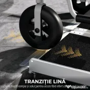 HOMCOM Rampă pliabilă pentru scaun cu rotile, din aluminiu, cu acoperire antiderapantă și margini, 122x73.5 cm, Negru | Aosom Romania 