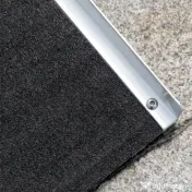 HOMCOM Rampă pliabilă pentru scaun cu rotile, din aluminiu, cu acoperire antiderapantă și margini, 122x73.5 cm, Negru | Aosom Romania 