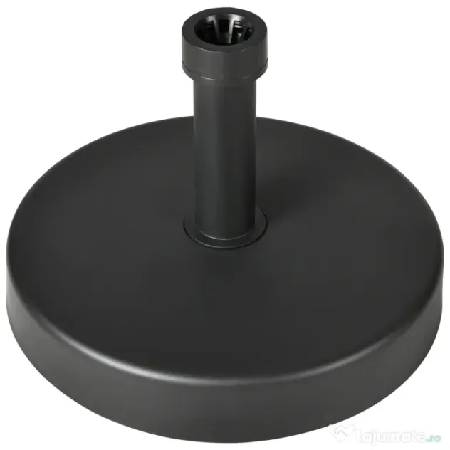 Outsunny Bază Umbrelă de Grădină din Plastic PP, Capacitate Max 18kg, Ø45x33 cm, Negru | Aosom Romania