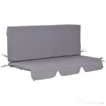 Perne pentru exterior Outsunny, spuma si poliester, 2 bucati 130x45x5 cm, gri inchis | Aosom Romania