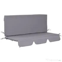 Perne pentru exterior Outsunny, spuma si poliester, 2 bucati 130x45x5 cm, gri inchis | Aosom Romania