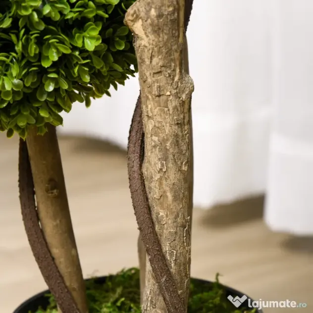 Homcom Planta Artificiala Buxus Sferic – Ghiveci Decor Interior & Exterior