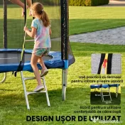 SPORTNOW Trambulina De Exterior Cu Plasa De Siguranta