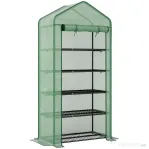 Outsunny Minisera 5 Nivele – Portabila cu Husa Ranforsata & Usa Rulabila