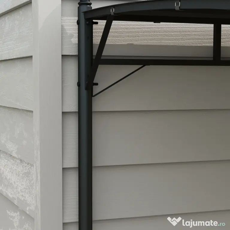 Outsunny Pergola Exterior 3x4m Cadru Metalic Protecție Solară pentru Grătar Terasă Verandă Gri | Aosom Romania