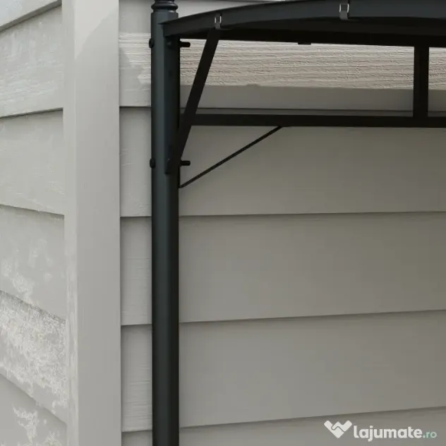 Outsunny Pergola Exterior 3x4m Cadru Metalic Protecție Solară pentru Grătar Terasă Verandă Gri | Aosom Romania