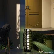 Outsunny Lampadar solar, Lampa de exterior pentru gradina Lampa pentru alee si iluminat decoratic cu lumini LED | Aosom Romania 