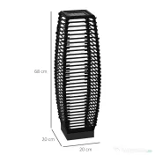 Outsunny Lampadar solar, Lampa de exterior pentru gradina Lampa pentru alee si iluminat decoratic cu lumini LED | Aosom Romania 