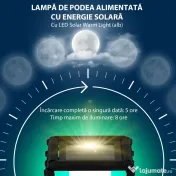 Outsunny Lampadar solar, Lampa de exterior pentru gradina Lampa pentru alee si iluminat decoratic cu lumini LED | Aosom Romania 