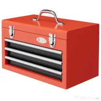 DURHAND Cutie pentru scule cu 3 sertare, Rosu