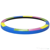 SPORTNOW Husă pentru Trambulină Ø366x30 cm Pliabilă și Portabilă, din Plastic, PE și Spumă, Multicolor