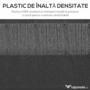 Outsunny Suport 40kg Pătrat pentru Umbrelă Soare, Efect Lemn, Bază Rezistentă din Plastic | Aosom Romania