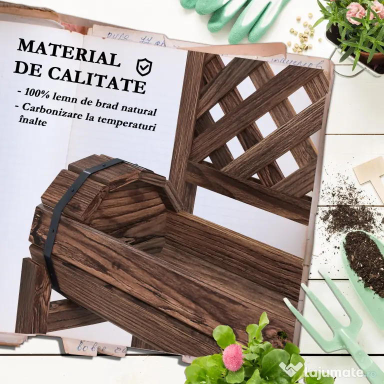 Outsunny Strat de Gradină Înălțat cu Grilaj pe 2 Nivele, Jardinieră din Lemn cu Picioare și Orificii de Scurgere | Aosom Romania