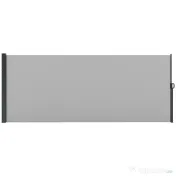 Outsunny Paravan Lateral Retractabil cu Mâner, UV30+, 400x160 cm, Gri Deschis | Aosom Romania