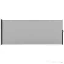 Outsunny Paravan Lateral Retractabil cu Mâner, UV30+, 400x160 cm, Gri Deschis | Aosom Romania