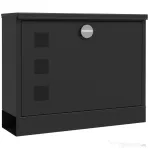 HOMCOM Cutie Postala de Perete 36,5x11,5,5x29cm, Negru