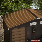 Şopron metalic de depozitare pentru grădină Outsunny 6.2 x 4.3ft | Aosom Romania
