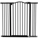 PawHut Poartă Extensibilă pentru Câini fără Șuruburi, Poartă de Siguranță Reglabilă, 94-100x94 cm, Negru | Aosom Romania
