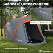 Outsunny Cort de Camping Pop-Up Impermeabil cu Geantă de Transport Gri | Aosom Romania 